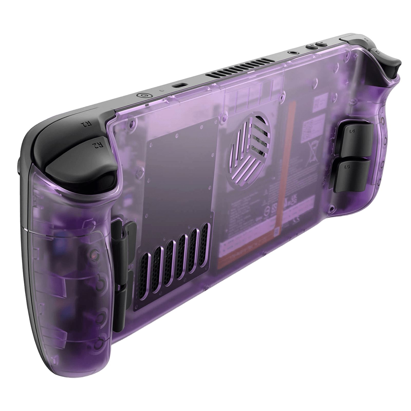 Vents Transparent Back Plate for Steam Deck LCD