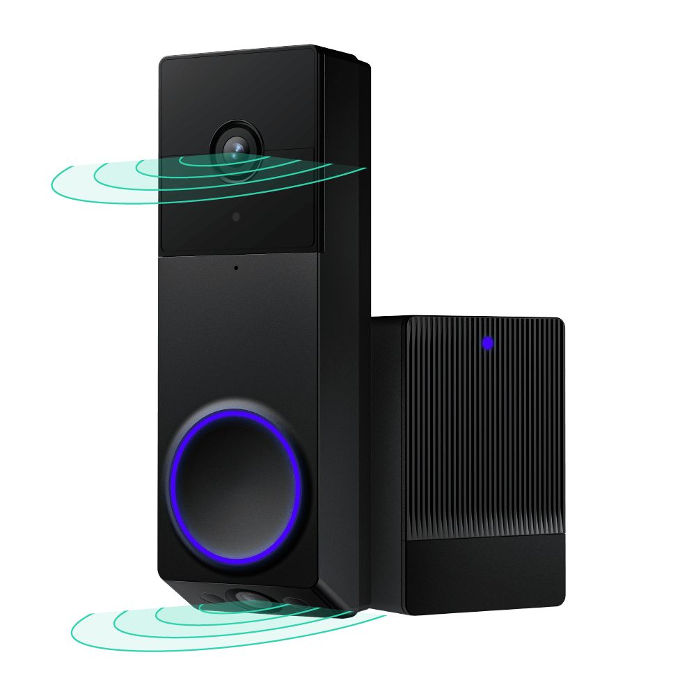 Wyze Duo Cam Battery Doorbell | Black / Wyze Duo Cam Doorbell