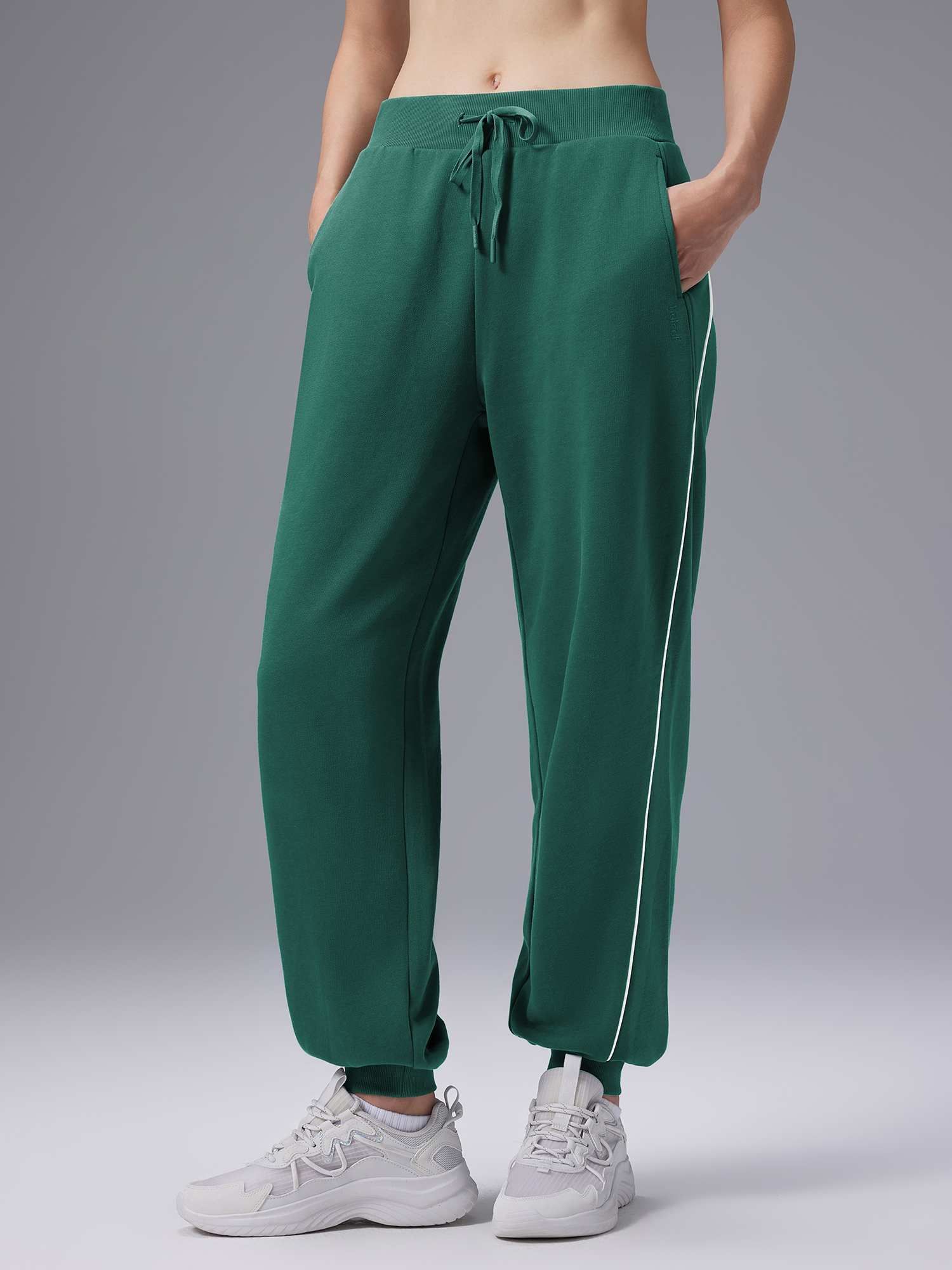 Relaxed Fit Elastic-Cuff Pants | Botanical Garden / M (8-10)