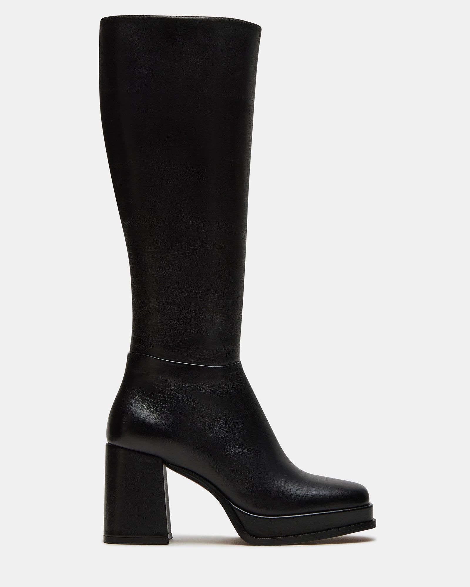 mystery black leather | black leather / 7.5 / 17
