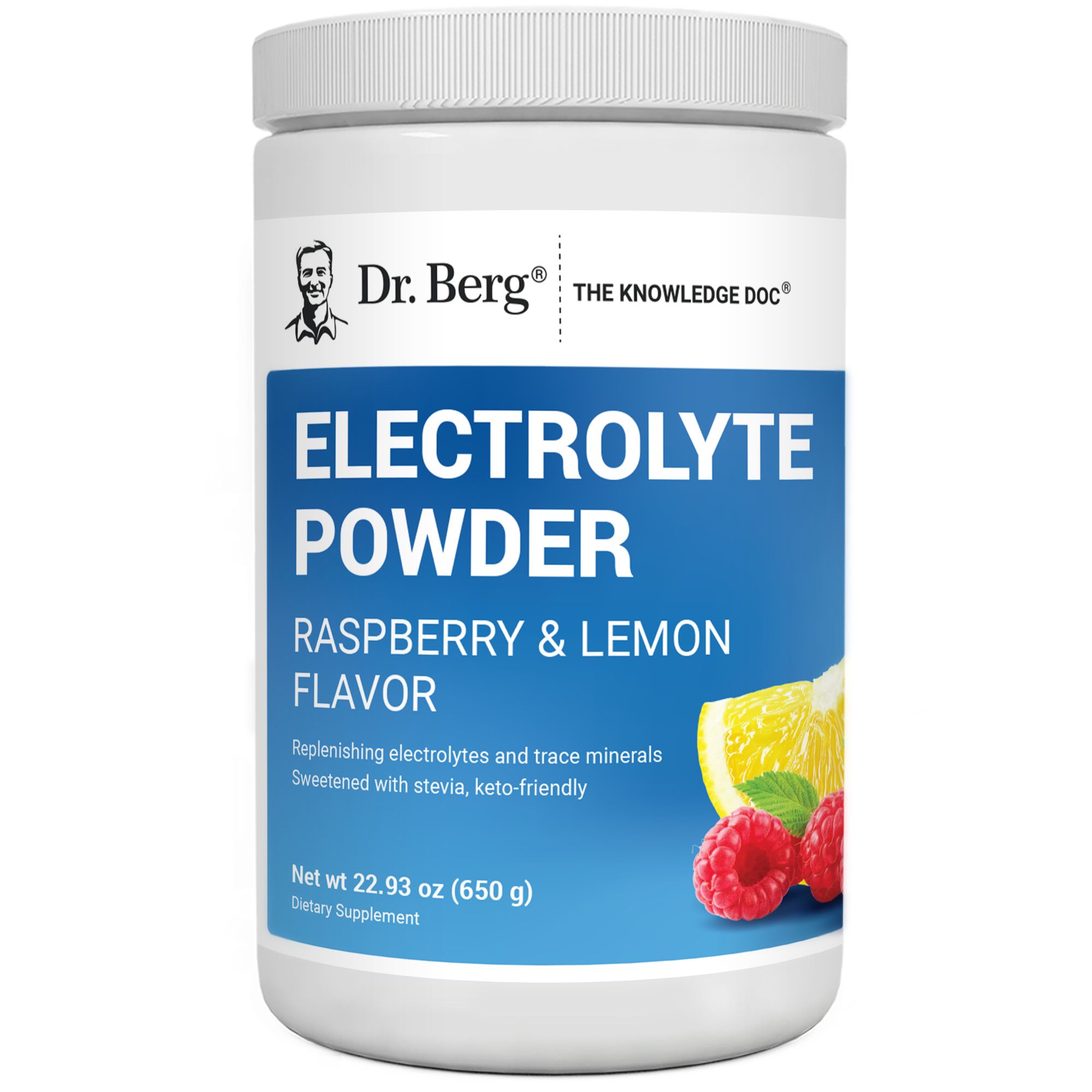 electrolyte powder with 1000 mg of potassium with magnesium | raspberry lemon / 100