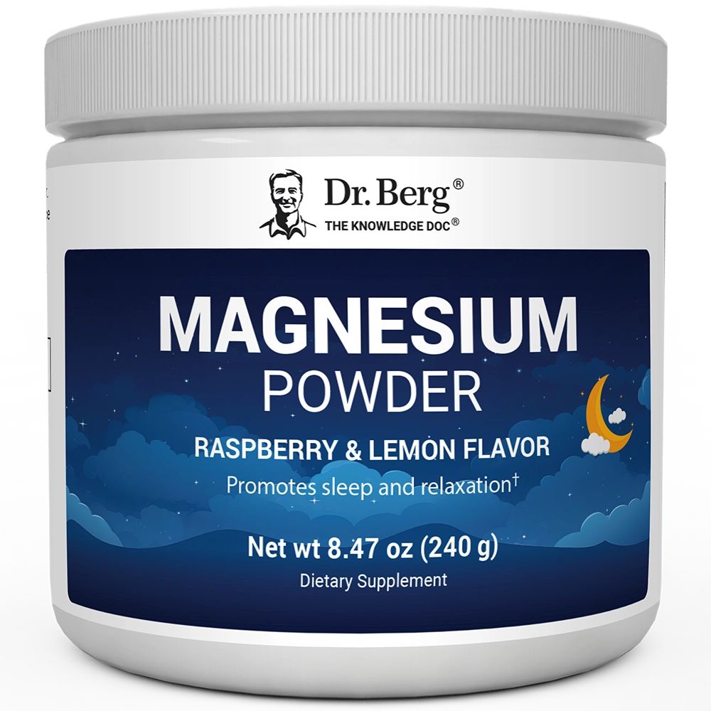 Magnesium Powder Drink Raspberry Lemon Flavor – 325 mg of Magnesium Glycinate per serving – 50 servings