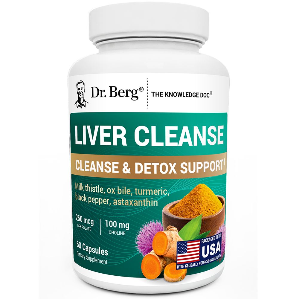liver cleanse detox support with milk thistle, ox bile &amp; choline &ndash; 60 vegetable capsules