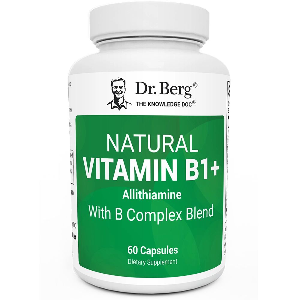 natural vitamin b1+ allithiamine with b complex blend &ndash; 60 capsules